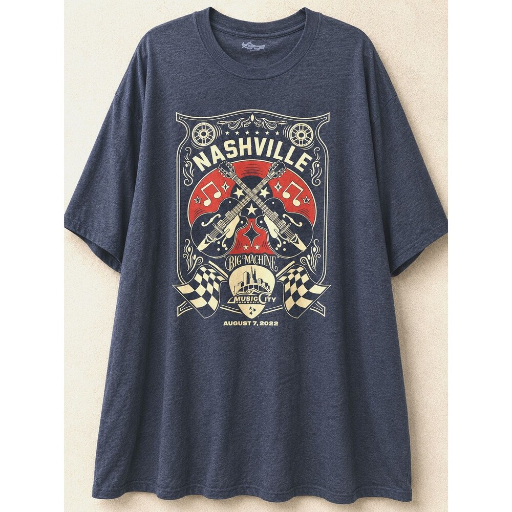 Nashville IndyCar T Shirt Mens 4XL 2022 Music City Grand Prix Racing Graphic Tee